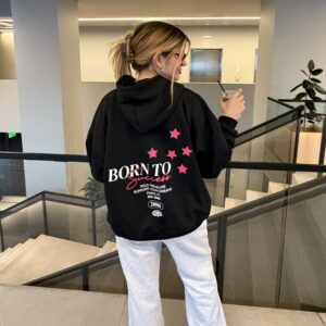 Born To Success Hoodie Negro