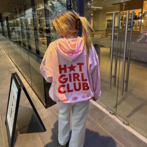 Hot Girl Club Hoodie Rosado