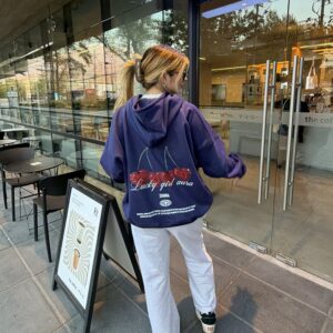 Lucky Girl Aura Hoodie Azul